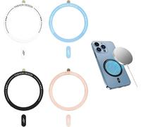 4 Pack Magnetic Ring Compatible With Magsafe, Magnetic Charger Ring For Iphone, Compatible With Iphone 15/15 Plus/15 Pro/15 Pro Max/14/13/12/Samsung Galaxy S22 Series
