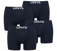 4-Pack Men's Levis Solid Basic Boxer Brief Boxershorts Underwear Pants, Farben:321 - Navy, Größe Bekleidung:S