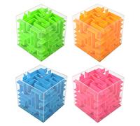 4 Pack Money Maze Puzz Box Box Boîtes-Cadeaux pour Ki Piggy Bank for Kids