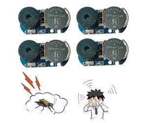 4 Pack New 20 Sounds Annoyatron Noise Maker Prank, Prank Noise Maker Hidden, Beeping Several Months, Office Pranks for Coworkers, Devices to Annoy Neighbors, Funny Office Pranks for Adults (Blue)
