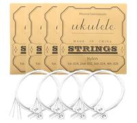 4 Pack Nylon Ukulele Strings Tuning Replacement Set Musical Instrument Parts for Beginner Ukulele