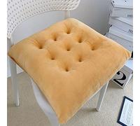 4-Pack Outdoor Chair Cushions with Ties 45x45 Soft Breathable Seat Pads for Garden Chairs Thick Yellow Seat Cushions for Comfort And Style