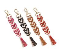 4 Pack Pendants Pendants Macrame Cœur en forme de sac chic Charmes pour décor ACCESSOIR