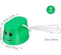 4 Pack Plastic Stilts for Kids Sensory Training Stilts for Kids Home Garden School Early Development