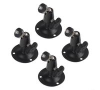 4-Pack pour cctv Wall Mount Bracket Metal ABS Black 4-Pack pour