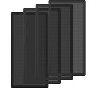 4 Pack PVC Fan Filter,140x280mm Dustproof Grid with Magnetic Frame,0.5mm Mesh Fan Cover Filters for Computer Case Cooler,Black