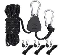 4 Pack Reflective Guy Ropes With Rope Tensioner, Diameter 4 Mm, Adjustable Rope With Hook, Paracord Rope, Tent Rope, Tensioner, Tensioner, Tensioner, Tent, Tent,