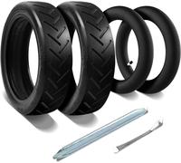 4 Pack Replacement Tire For 8.5"" Electric Scooter (8 1/2 X 2), Inner Tubes And Rubber Outer With 2 Presser Feet, Universal Inflatable Tyres, Spare Wheel