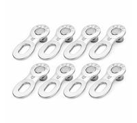 4-Pack Steel Bike Chain Links 12-Speed Compatible Quick Link Connector Repair Kit for Bicycle Chains (Silver)