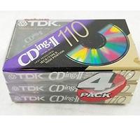 4-Pack TDK CD d'alimentation 110 Type II (Cro2) haute Biais NEUF vierge cassettes audio