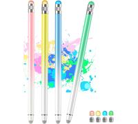 4 Pack Touch Screen Stylus Pen with 8 Extra High Sensitivity Tips and Precision Stylus Pen for iPad Tablet Compatible with All Touch Screen Devices