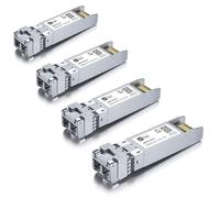 4 Pack, transceiver 10GBASE-LR SFP+, SFP+ à LC, Module monomodule 10G Compatible avec Cisco SFP-10G-LR, MA-SFP-10GB-LR, Ubiquiti UniFi UF-SM-10G, Mikrotik S+31DLC10D, Netgear AXM762...