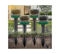 4 Pack Ultrasonic Pet Repellants Ip65 Mole Repellent Solar Ultrasonic Garden Solar Repellent Anti Mouse Anti Animal