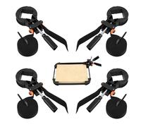 4 packs Sangle Pince, 6M Cadre d'image réglable Band de sangle d'angle avec 4 griffes d'angle pour armoires et tiroirs