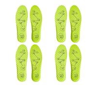 4 paires/8 paires de semelles d'acupression des pieds pour chaussures - Semelles absorbantes de sueur - Semelles intérieures respirantes - Massage des pieds (4 paires-vert, EU39-40)