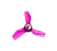 4 Paires 8 pièces Arbre 0.8mm 3 hélices compatibles avec 1219 1.2x1.9x3 31mm Moteur sans balais à coupelle Creuse CCW CW Compatible avec pièces d'avion Drone RC(Through Purple)