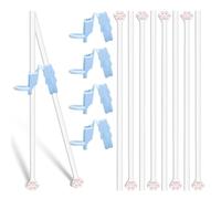 4 Paires Baguette de Griffe Chat et 4 Baguettes Chinoises Aiders Baguette Chinoise Enfant Adaptées aux Débutants pour à Utiliser, pour Restaurants et Cadeaux pour Amoureux des Chats