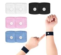 4 paires bracelets anti-nausées, bracelets d'acupression anti-nausées, bracelets contre le mal de mer pour enfants, bracelet d'acupression anti-nausées, bracelet contre le mal des transports
