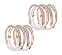 4 Paires Brides de Chaussures Anti-glisse, Perles | Réglage Rapide, Maintien Plus Stable, Détails Scintillants, pour Sandales et Mocassins, Soirées Formelles