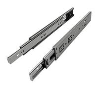 4 paires Coulisse à sortie totale KV2-35-H45-L250-SE avec retour automatique Longueur 250 mm Hauteur 45 mm Glissière télescopique charge maxi 35 Kg de SOTECH le spécialiste des coulisses de tiroirs