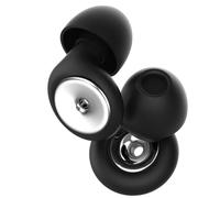 4 paires de 4 tailles d'oreillettes,Bouchons d’oreille Anti-Bruit,Embouts pour le sommeil,Réutilisables,idéaux pour les voyages pour le sommeil,la concentration,les voyages,XS/S/M/L (Argenté)