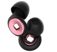 4 paires de 4 tailles d'oreillettes,Bouchons d’oreille Anti-Bruit,Embouts pour le sommeil,Réutilisables,idéaux pour les voyages pour le sommeil,la concentration,les voyages,XS/S/M/L (Or rose)