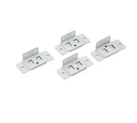 4 Paires De Boucles Fixation En Métal, Insertion Deux Un For Meubles, Connecteur Stratifié Forme L, Matériel Support, Installation Facile, Accessoires For La Maison(White Set of 4 Pairs)