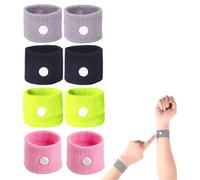 4 paires de bracelets anti-nausées, bracelets d'acupression anti-nausées, bracelets contre le mal de mer pour enfants, bracelet d'acupression anti-nausées, bracelet contre le mal des transports (B)