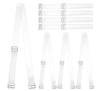 4 paires de bretelles de soutien-gorge transparentes, bretelles invisibles en silicone transparent, bretelles souples antidérapantes, bretelles de soutien-gorge réglables transparentes de rechange