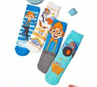 4 paires de chaussettes mi-mollet en coton douces et respirantes qui évacuent l'humidité. Motifs rayés colorés et mignons avec des personnages de dessin animé. Renforcées au niveau des orteils et du t