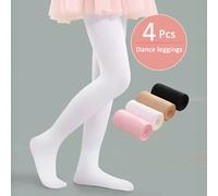 4 Paires De Collants De Danse Adaptés Aux Bébés, Enfants Et Adolescents 8-12Y,0-6M,6-12M,1-2Y,2-3Y,12-16Y,3-8Y,Noir-2-3Y,Noir-12-16Y,Noir-3-8Y,Noir - Enfants de taille moyenne et grande de 8 à 12 ansL