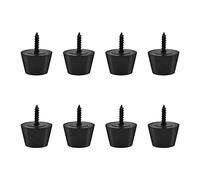 4 paires de coussinets de pieds en caoutchouc à visser, coussinets anti-vibrations en caoutchouc, support de base anti-vibration pour haut-parleur, amplificateur de guitare, vis