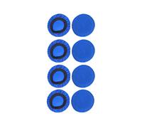 4 Paires de Coussinets D'Oreille Élastiques de 8 cm, Housses de Casque Extensibles et Lavables, Protections Hygiéniques pour Écouteurs, Bleu