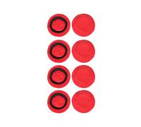 4 Paires de Coussinets D'Oreille Élastiques de 8 cm, Housses de Casque Extensibles et Lavables, Protections Hygiéniques pour Écouteurs, Rouges