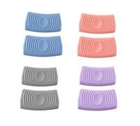 4 Paires De Couvercles De Poignée De Casserole, Couvercles Anti-Brûlure En Silicone, Couvercles D'Isolation Thermique De Poignée De Casserole, Accessoires De Cuisson