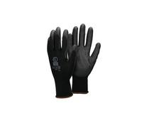4 Paires de Gants de Travail en PU - Taille 9-L - Couleur Noir - Elastique -