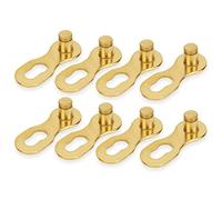 4 Paires de Maillons de Chaîne de Vélo, Connecteur de Maillon Manquant de Pièces de Connecteur de Lien de Vélo en Acier 12 Vitesses(Or)