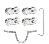 4 Paires de Maillons Rapides en Acier pour Chaîne de Vélo 11 Vitesses, Connecteurs Quick Link avec Crochet de Chaîne Inoxydable, Attache Rapide pour VTT, Vélo de Route et Trekking