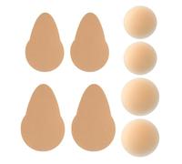 4 Paires de Patchs mammaires adhésifs, Patchs mammaires en Forme de Goutte, Patchs mammaires Invisibles sans Trace, Patchs mammaires Push-up, Patchs tétons Anti-Bosses, Coussinets Collants