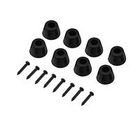 4 Paires de Pieds en Caoutchouc pour Haut-parleurs, Support de Base de Caisson de Basses Anti-Vibrations de 30 mm avec vis, Coussinets d'isolation de Meubles antichocs pour