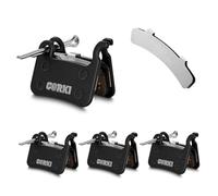 4 Paires de Plaquettes de Frein à Disque Semi-métalliques pour Shimano Deore XT M765 M775 M776 XTR M965 M966 M975 LX M585 T665 SLX M665 Deore M535 M595 M596 Hone M601 All. Fine S500, Fine S0 S501