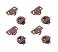 4 paires de Porte Coulissantes pour Porte de Garde-robe avec guide pour armoires encastrées, Roulette Placard, Roues Rouleaux pour Armoire, Vitrines, Remplacement Porte Rouleau