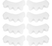 4 paires de séparateurs d'orteils en gel de silice 2 -toe Correction séparée Bunion Schmerz Relief Orthèses Toolwhite taille moyenne