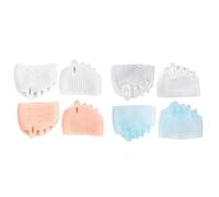 4 paires de séparateurs d'orteils en silicone, entretoises d'orteils douces et respirantes avec coussinets en nid 'abeille pour le confort et le soutien, correcteur 'oignons pour femmes homme