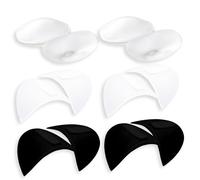 4 Paires des Épaulettes Magic Stick et 2 Paires des Épaulettes en Silicone, Coussinets Épaulettes Auto-Adhésives Invisibles pour Femmes, Hommes, Tailleur Blazer, Vêtements, Chemisiers, T-Shirt