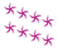 4 paires d'hélices D51 FPV à fort impact de 5,1 cm, styles de 5 lames pour améliorer la stabilité du vol, les hélices de course FPV