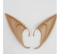 4 Paires D'Oreilles D'Elfe En Latex, 2 Autocollants De Maquillage Papillon Vert, Oreilles D'Elfe De Simulation Pointues, Accessoires De Jeu De Rôle Pour Enfants.