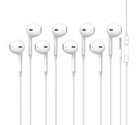 4 Paires Écouteurs Intra-Auriculaires Filaires avec Son Stéréo, Ecouteurs Filaire, écouteur filaire, Prise de 3,5 mm, Microphone Intégré et Contrôle de Volume, Compatibles pour Huawei, Xiaomi et Plus