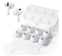 4 Paires Embouts de Rechange pour Airpods Pro/Airpods Pro 2 Avec Trou de Réduction du Bruit,Bouchons D'oreille de Remplacement