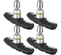 4 Paires Frein Velo, Plaquette de Frein Velo, Patin de Frein vélo, 70mm symétrique v-Brake Compatible avec pour Shimano Tektro Avid Sram Jante Cycle VTT VTC Ville